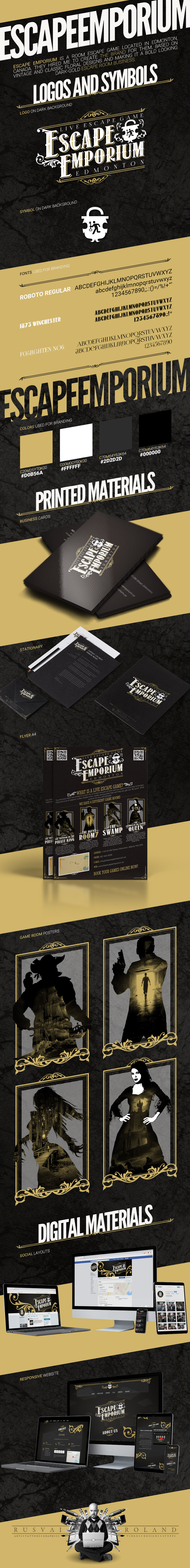 escape emporium full identity branding