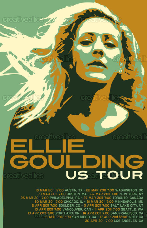 Ellie Goulding Poster design - The Official Site of Rusvai Roland